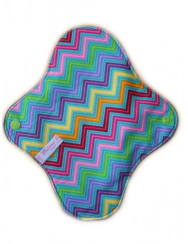 Serviette hygiénique lavable ZIG ZAG (M)