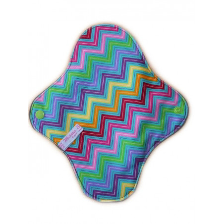 Serviette hygiénique lavable ZIG ZAG (M)