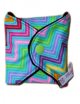 Serviette hygiénique lavable ZIG ZAG (M)