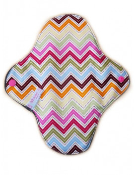 Serviette hygiénique lavable ZIG ZAG (M)