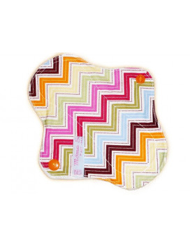 Protège-slip lavable en velours ZIG ZAG (17 cm)