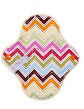 ZIG ZAG velvet washable panty liner (17 cm)