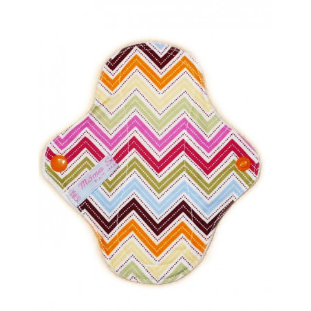 ZIG ZAG velvet washable panty liner (17 cm)