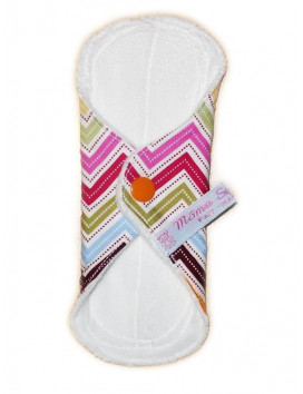 ZIG ZAG velvet washable panty liner (17 cm)