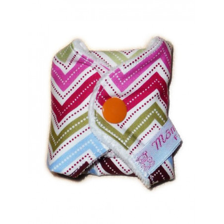 ZIG ZAG velvet washable panty liner (17 cm)