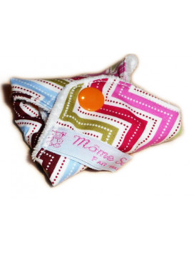 ZIG ZAG velvet washable panty liner (17 cm)