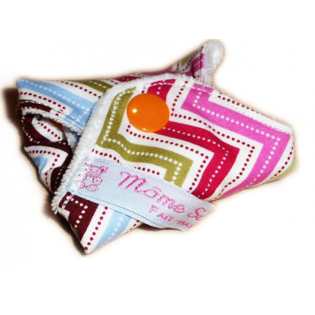 ZIG ZAG velvet washable panty liner (17 cm)