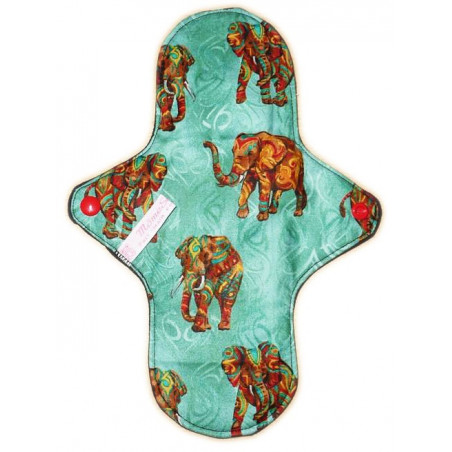 Serviette hygiénique lavable AFRICAN ELEPHANT (L)