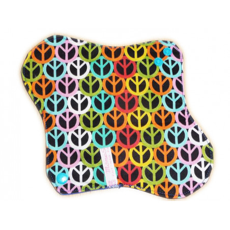 Washable sanitary napkin PEACE AND LOVE (M)