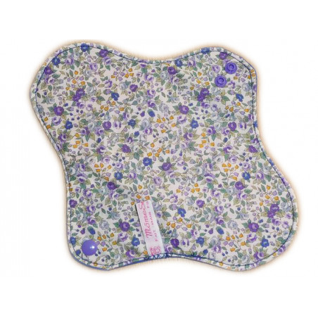 Serviette hygiénique lavable LIBERTY VIOLETTES (M)