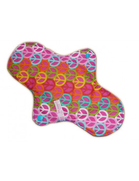 Washable sanitary napkin PEACE AND LOVE (L)