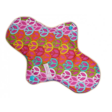 Washable sanitary napkin PEACE AND LOVE (L)