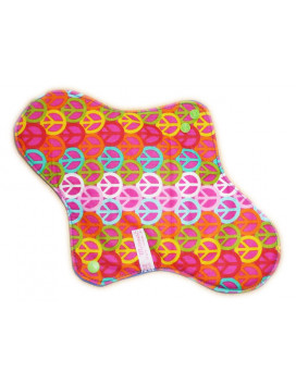 Washable sanitary napkin PEACE AND LOVE (XL/ NIGHT)