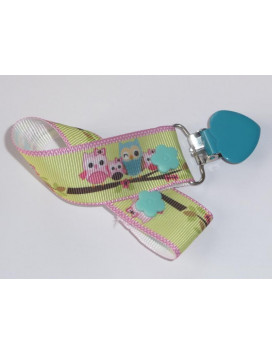 Pacifier clip CHOUETTES