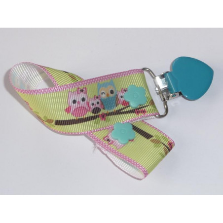 Pacifier clip CHOUETTES