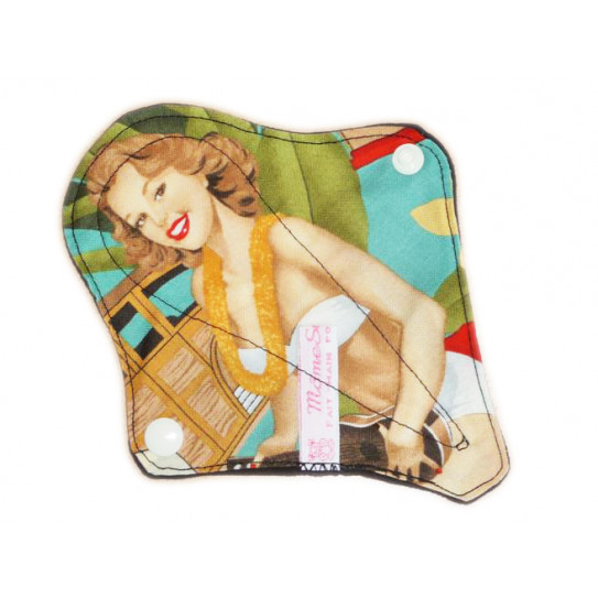 Protège-string lavable PIN-UP HAWAIENNE (16 cm)
