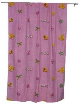 2 pink curtains PRINCESSES