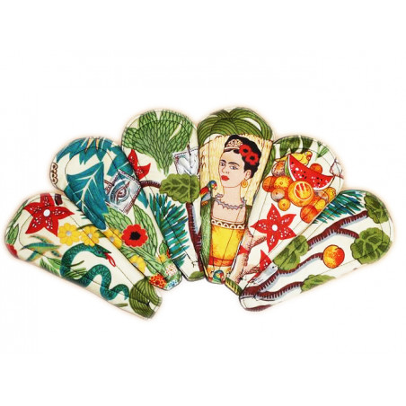 6 protectores de correa lavables FRIDA KHALO (16 cm)