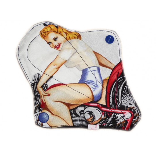 Washable string protector PIN-UP BIKER (16 cm)