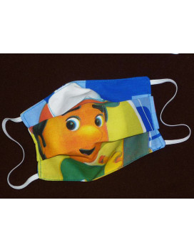 HANDY MANNY children's reversible washable fabric mask