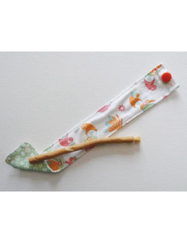Brosse à dents naturelle Siwak et pochette en coton lavable - LUTINS