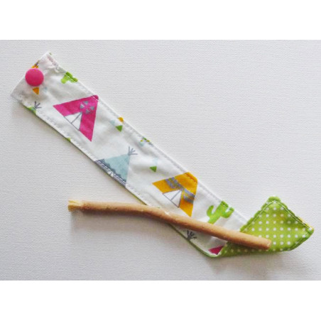 Brosse à dents naturelle Siwak et pochette en coton lavable - TIPIS