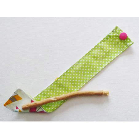 Brosse à dents naturelle Siwak et pochette en coton lavable - TIPIS