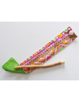 Brosse à dents naturelle Siwak et pochette en coton lavable - MEXICANA