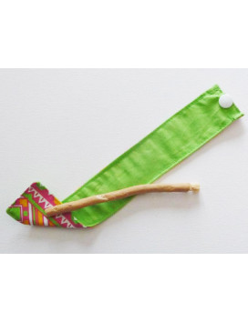 Brosse à dents naturelle Siwak et pochette en coton lavable - MEXICANA