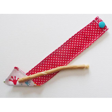 Brosse à dents naturelle Siwak et pochette en coton lavable - FROGGY