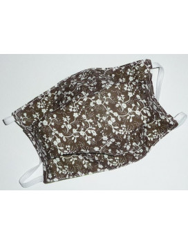 CHOCOLATE LIBERTY reversible washable fabric mask