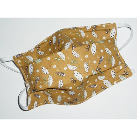 Masque en tissu lavable réversible PARAPLUIES