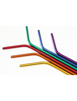 Washable and reusable stainless steel straw