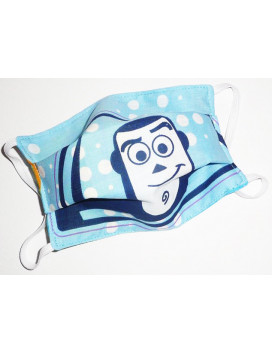 BUZZ LIGHTNING children's reversible washable fabric mask