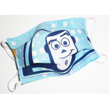 BUZZ LIGHTNING children's reversible washable fabric mask