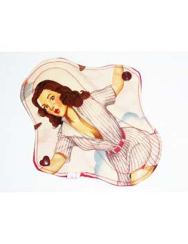 PIN-UP BASE-BALL washable panty liner (17 cm)