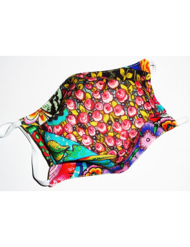 DESIGUAL-like reversible washable fabric mask