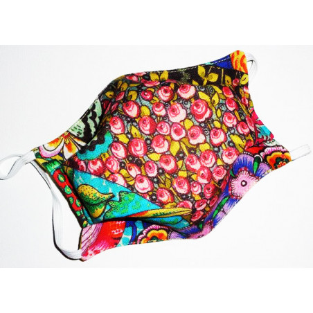 Maschera reversibile lavabile in tessuto stile DESIGUAL