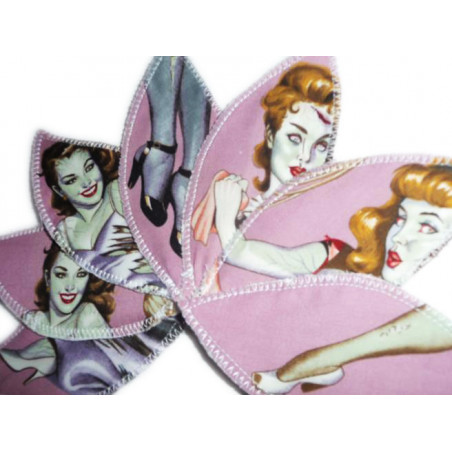 Pad interlabial lavable PIN-UP ZOMBIE (lot de 7) Taille L