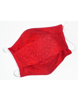 FLOWERED RUBIES reversible washable fabric mask