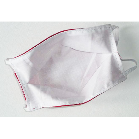 Masque en tissu lavable réversible RUBIS FLEURI