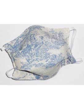 Masque en tissu lavable réversible TOILE DE JOUY