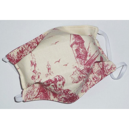 Masque en tissu lavable réversible TOILE DE JOUY