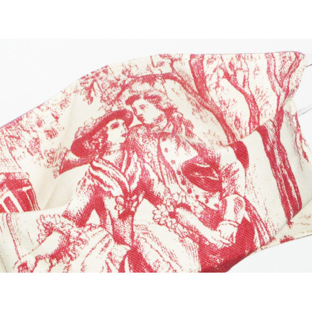 Masque en tissu lavable réversible TOILE DE JOUY