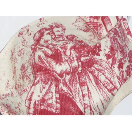 Masque en tissu lavable réversible TOILE DE JOUY