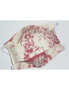 Máscara de tela lavable reversible TOILE DE JOUY