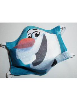 Máscara de tela lavable reversible para niños OLAF