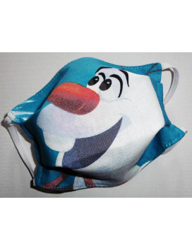 Máscara de tela lavable reversible para niños OLAF