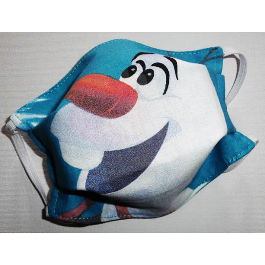 Maschera reversibile lavabile in tessuto per bambini OLAF