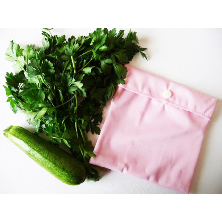Washable and reusable freezer bag pink (MINI)
